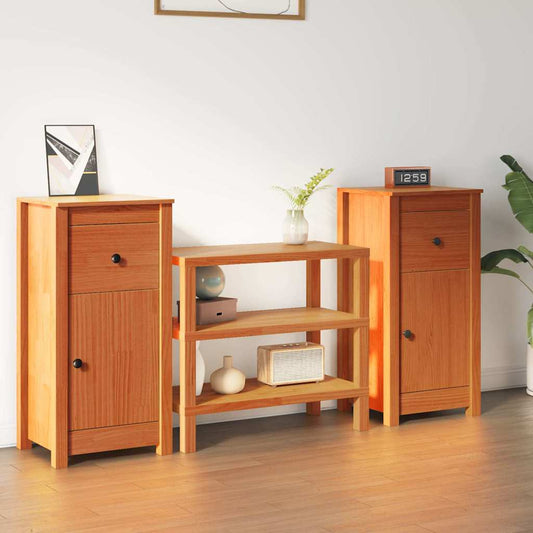 Dressoir 2 pcs Wasbruin 39 x 34,5 x 80 cm Massief grenenhout is nu te koop bij PeponiXL, paradijselijk wonen!