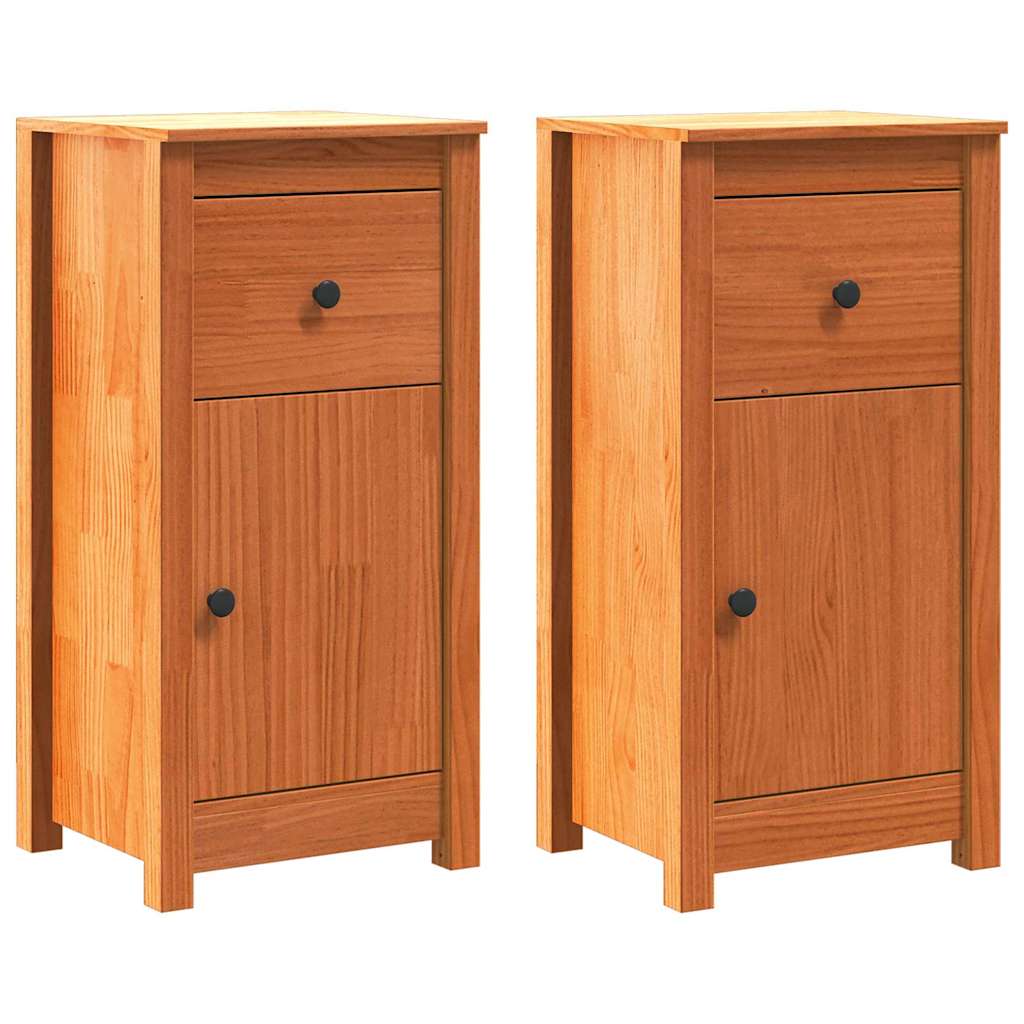 Dressoir 2 pcs Wasbruin 39 x 34,5 x 80 cm Massief grenenhout is nu te koop bij PeponiXL, paradijselijk wonen!