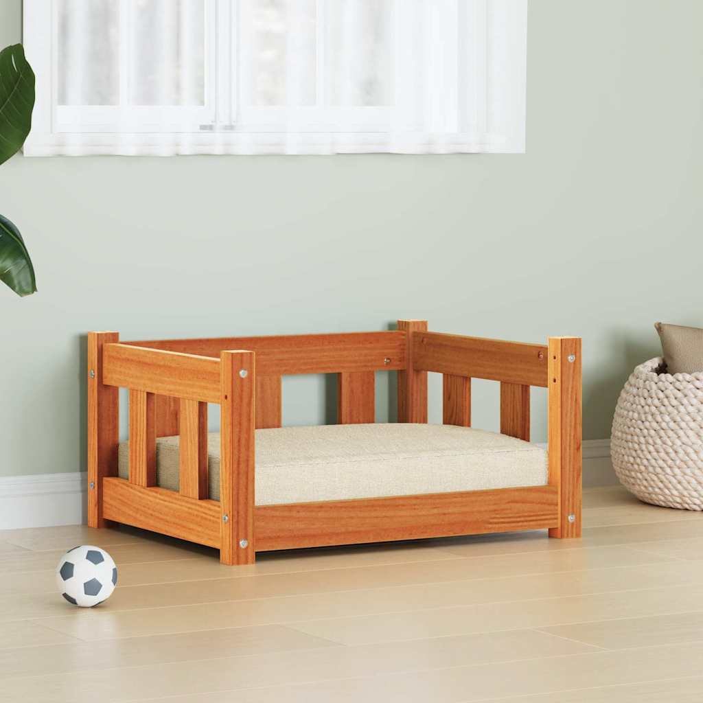 Hondenbed Wasbruin 55 x 45 x 28 cm Massief grenenhout is nu te koop bij PeponiXL, paradijselijk wonen!