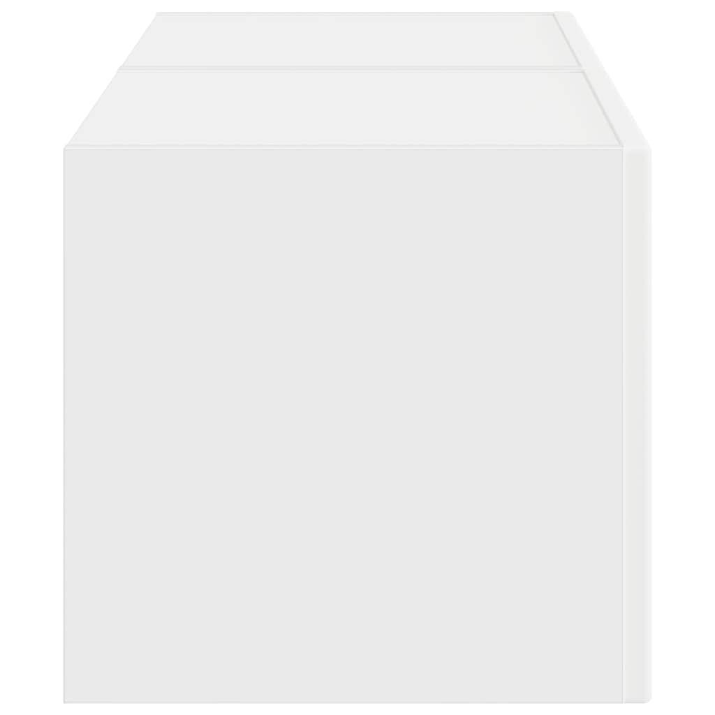 TV Wandkast 2 pcs Wit 39 x 31 x 29,5 cm Bewerkt hout is nu te koop bij PeponiXL, paradijselijk wonen!