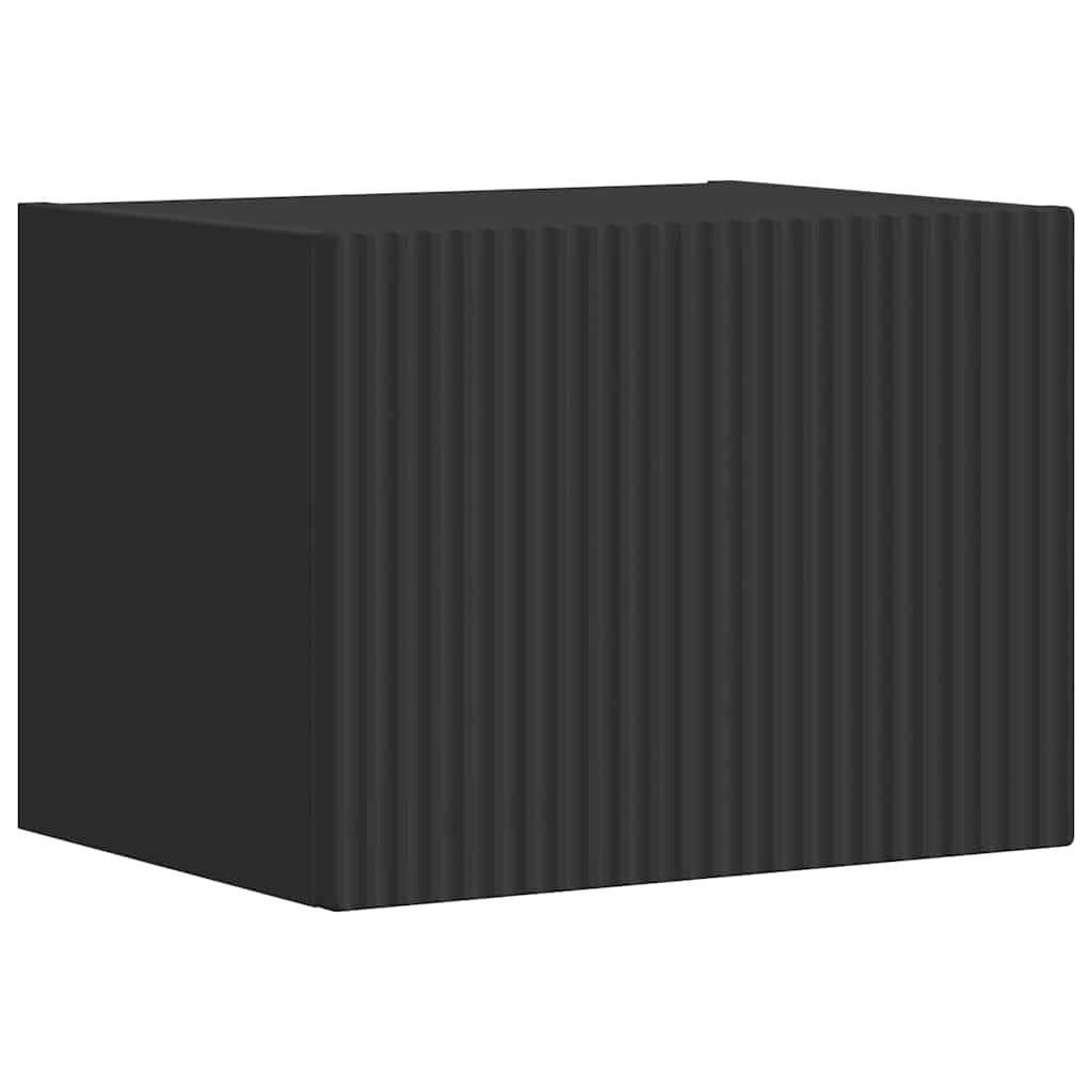 TV Wandkast Wandgemonteerd Zwart 39 x 31 x 29,5 cm Bewerkt hout is nu te koop bij PeponiXL, paradijselijk wonen!