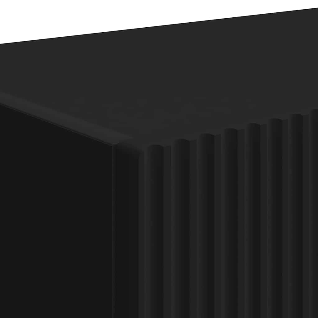TV Wandkast 2 pcs Zwart 39 x 31 x 29,5 cm Bewerkt hout is nu te koop bij PeponiXL, paradijselijk wonen!