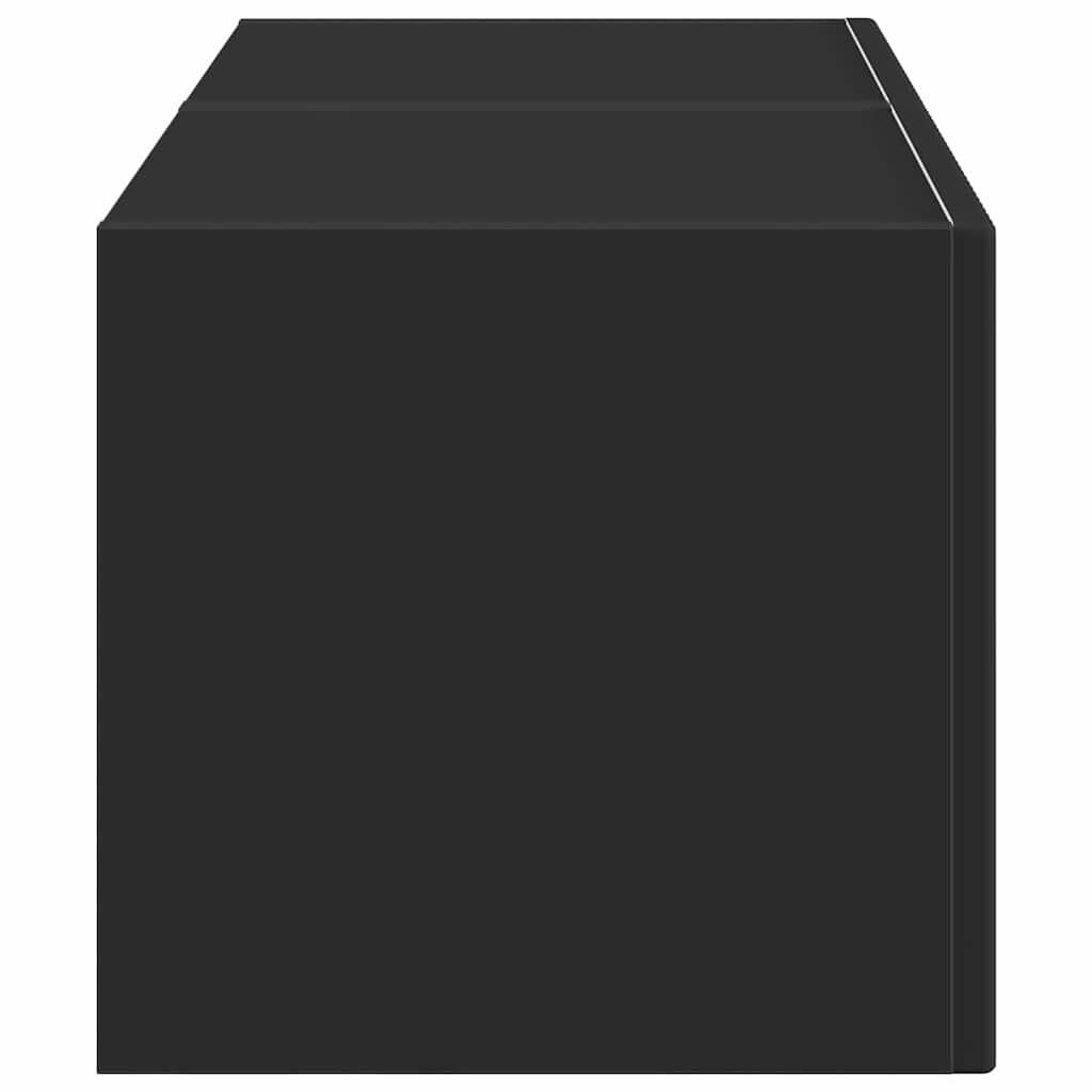 TV Wandkast 2 pcs Zwart 39 x 31 x 29,5 cm Bewerkt hout is nu te koop bij PeponiXL, paradijselijk wonen!