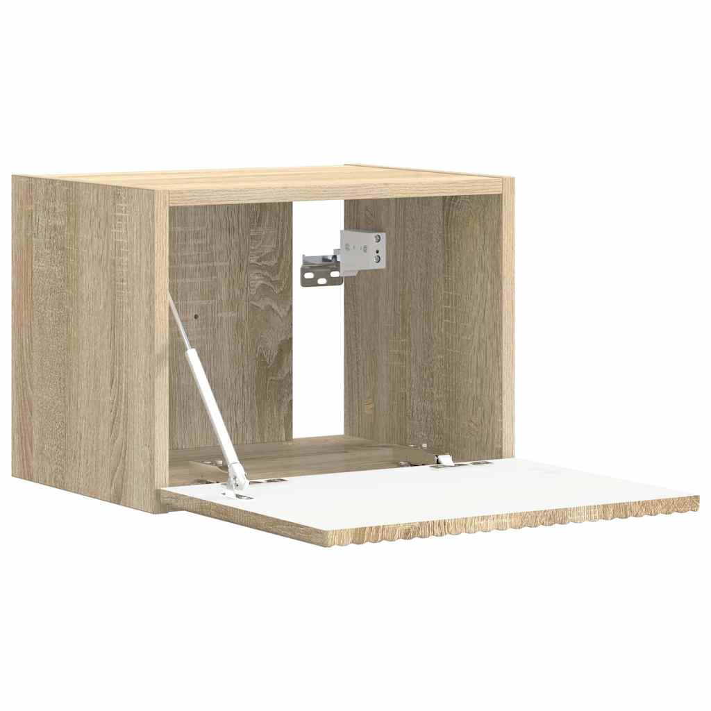 TV Wandkast Sonoma 39 x 31 x 29,5 cm Bewerkt hout is nu te koop bij PeponiXL, paradijselijk wonen!