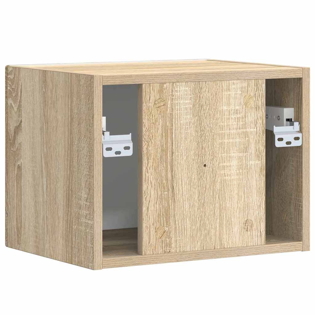 TV Wandkast Sonoma 39 x 31 x 29,5 cm Bewerkt hout is nu te koop bij PeponiXL, paradijselijk wonen!