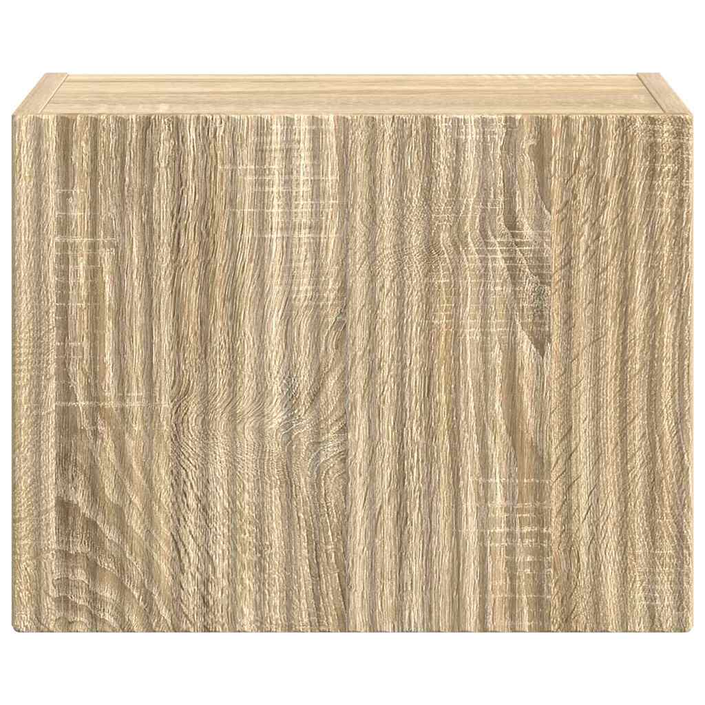 TV Wandkast Sonoma 39 x 31 x 29,5 cm Bewerkt hout is nu te koop bij PeponiXL, paradijselijk wonen!