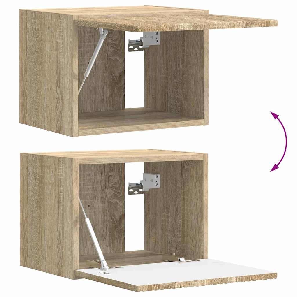 TV Wandkast Sonoma 39 x 31 x 29,5 cm Bewerkt hout is nu te koop bij PeponiXL, paradijselijk wonen!