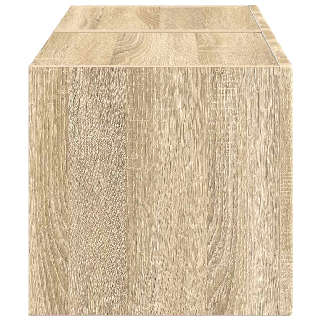 TV Wandkast 2 pcs Sonoma 39 x 31 x 29,5 cm Bewerkt hout is nu te koop bij PeponiXL, paradijselijk wonen!