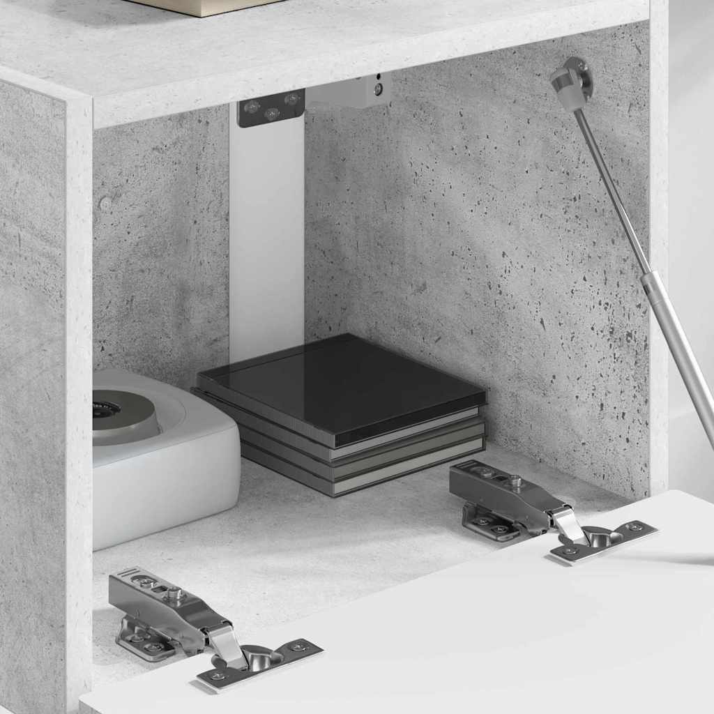 TV Wandkast Wandgemonteerd Beton 39 x 31 x 29,5 cm Bewerkt hout is nu te koop bij PeponiXL, paradijselijk wonen!