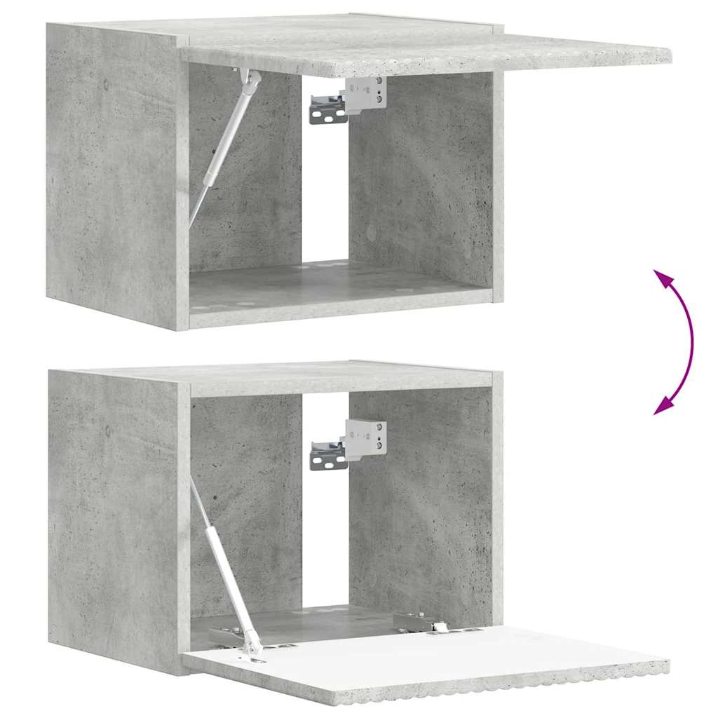 TV Wandkast Wandgemonteerd Beton 39 x 31 x 29,5 cm Bewerkt hout is nu te koop bij PeponiXL, paradijselijk wonen!
