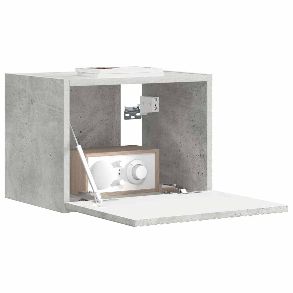 TV Wandkast Wandgemonteerd Beton 39 x 31 x 29,5 cm Bewerkt hout is nu te koop bij PeponiXL, paradijselijk wonen!