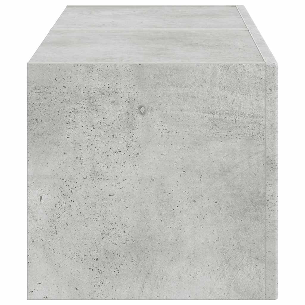 TV Wandkast 2 pcs Beton 39 x 31 x 29,5 cm Bewerkt hout is nu te koop bij PeponiXL, paradijselijk wonen!