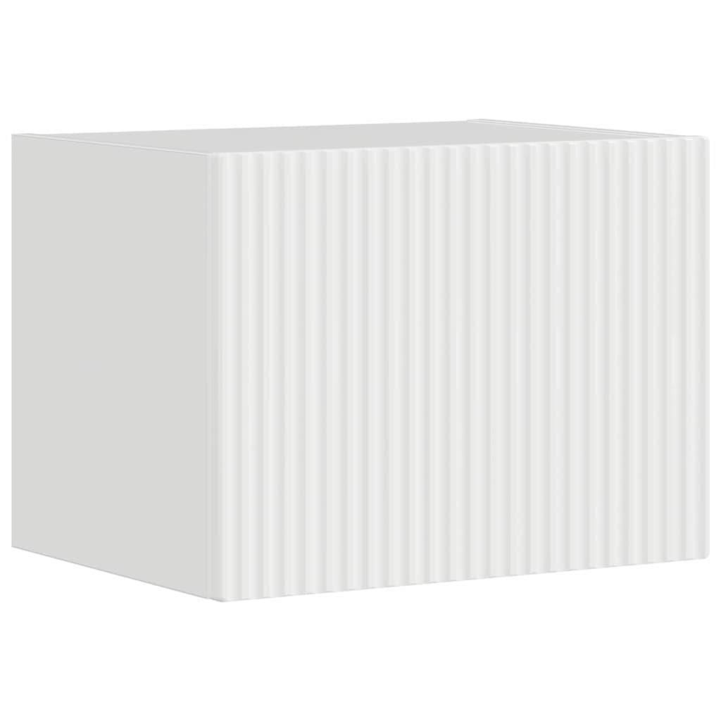 TV Wandkast Glanzend Wit 39 x 31 x 29,5 cm Bewerkt hout is nu te koop bij PeponiXL, paradijselijk wonen!