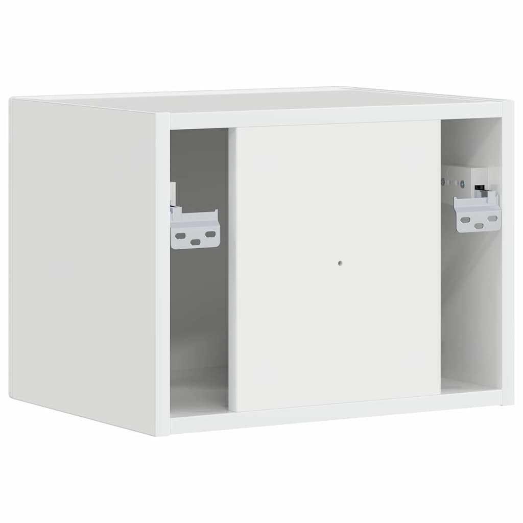 TV Wandkast Glanzend Wit 39 x 31 x 29,5 cm Bewerkt hout is nu te koop bij PeponiXL, paradijselijk wonen!