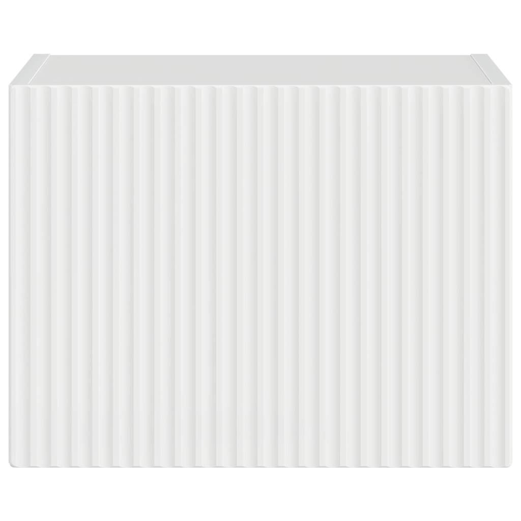 TV Wandkast Glanzend Wit 39 x 31 x 29,5 cm Bewerkt hout is nu te koop bij PeponiXL, paradijselijk wonen!