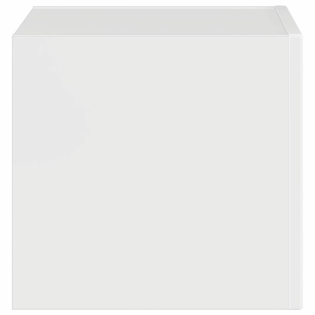 TV Wandkast Glanzend Wit 39 x 31 x 29,5 cm Bewerkt hout is nu te koop bij PeponiXL, paradijselijk wonen!