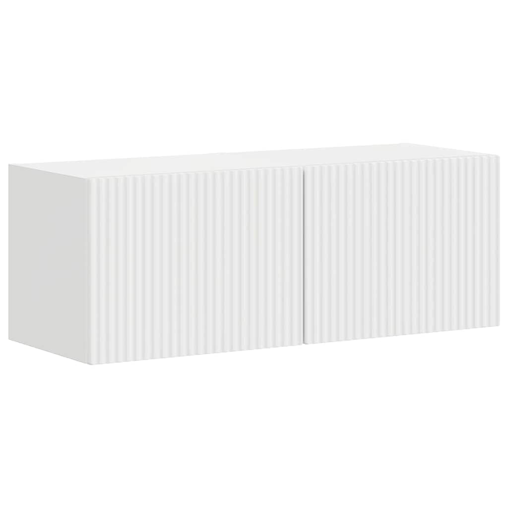 TV Wandkast 2 pcs Glanzend Wit 39 x 31 x 29,5 cm Bewerkt hout is nu te koop bij PeponiXL, paradijselijk wonen!