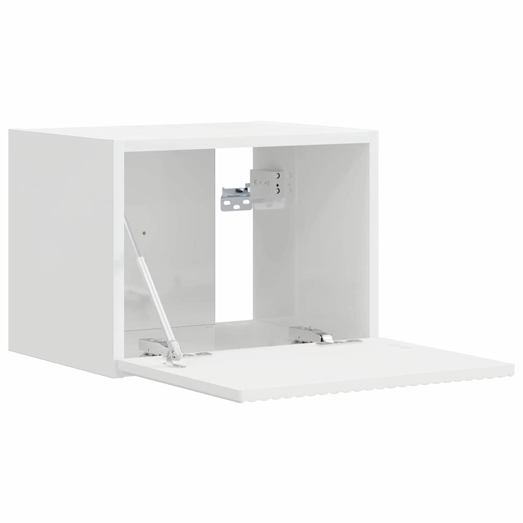 TV Wandkast 2 pcs Glanzend Wit 39 x 31 x 29,5 cm Bewerkt hout is nu te koop bij PeponiXL, paradijselijk wonen!