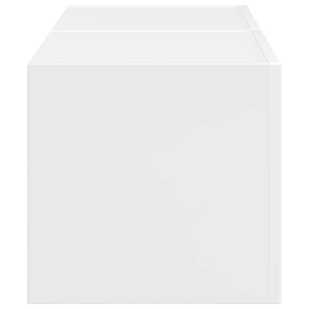 TV Wandkast 2 pcs Glanzend Wit 39 x 31 x 29,5 cm Bewerkt hout is nu te koop bij PeponiXL, paradijselijk wonen!