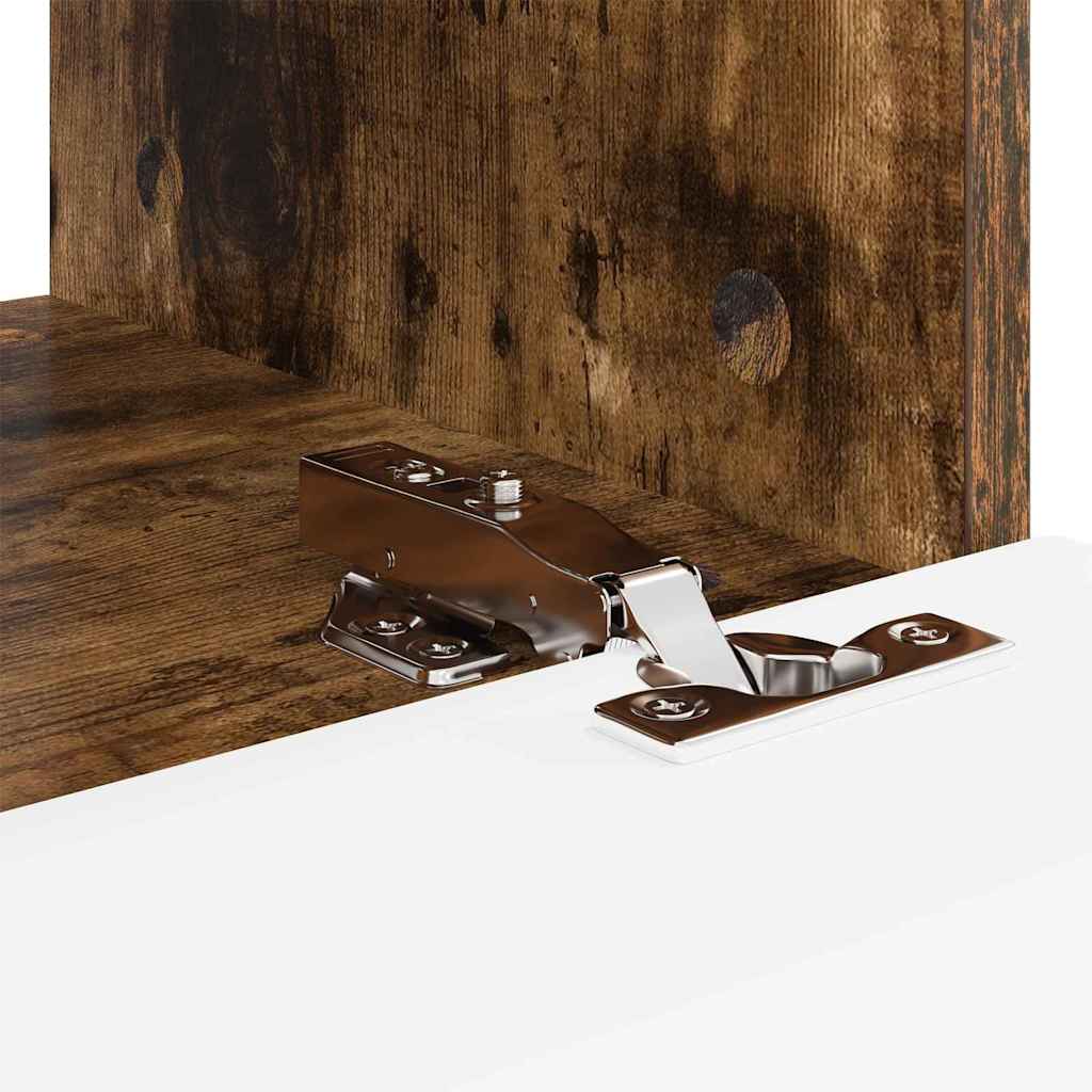 TV Wandkast Gerookt eiken 39 x 31 x 29,5 cm Bewerkt hout is nu te koop bij PeponiXL, paradijselijk wonen!