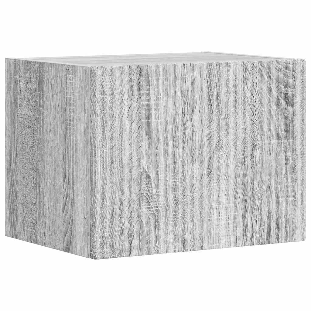 TV Wandkast Grijs Sonoma 39 x 31 x 29,5 cm Bewerkt hout is nu te koop bij PeponiXL, paradijselijk wonen!