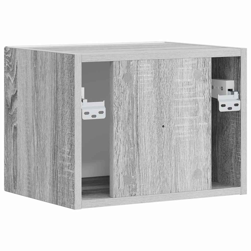 TV Wandkast Grijs Sonoma 39 x 31 x 29,5 cm Bewerkt hout is nu te koop bij PeponiXL, paradijselijk wonen!