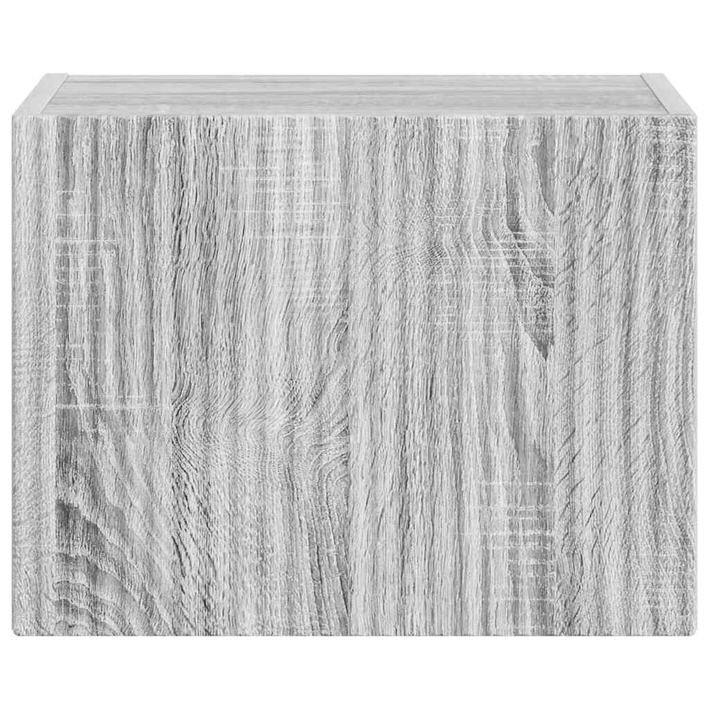 TV Wandkast Grijs Sonoma 39 x 31 x 29,5 cm Bewerkt hout is nu te koop bij PeponiXL, paradijselijk wonen!