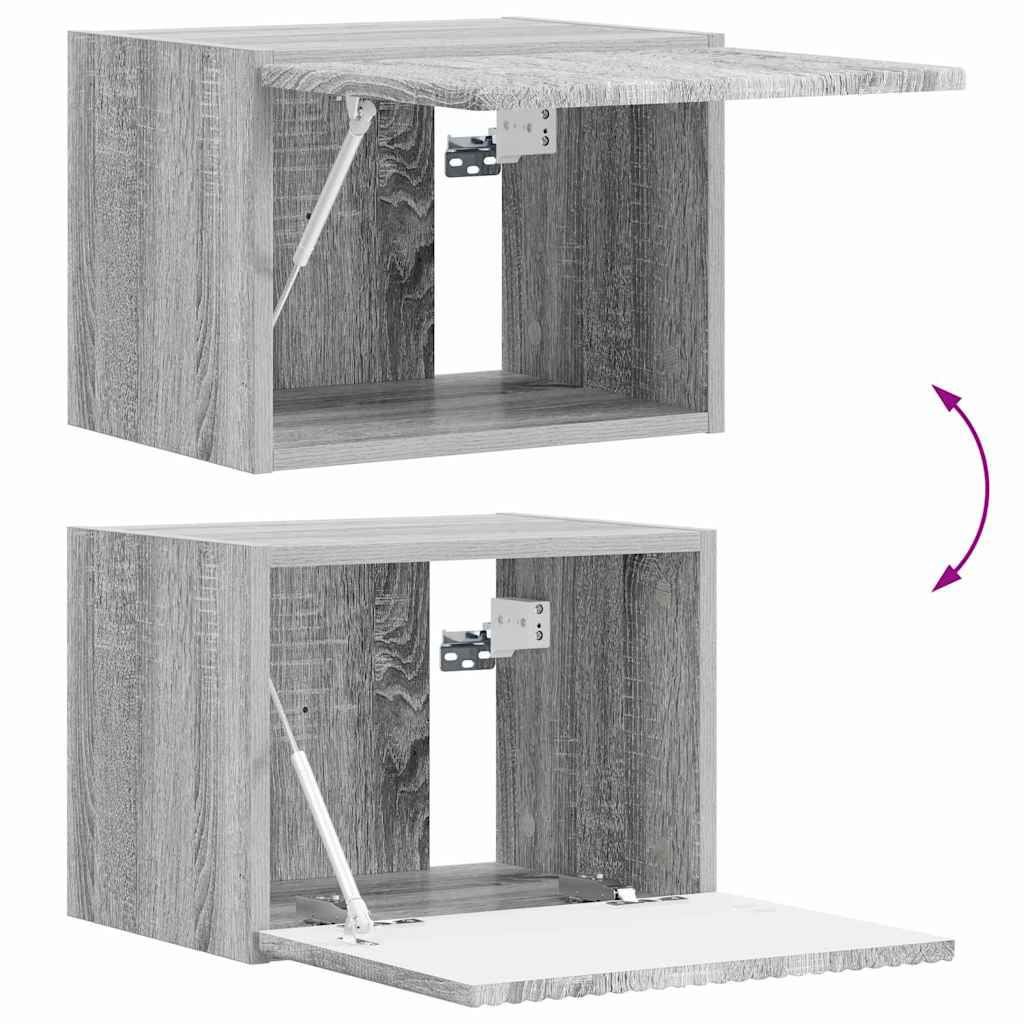 TV Wandkast Grijs Sonoma 39 x 31 x 29,5 cm Bewerkt hout is nu te koop bij PeponiXL, paradijselijk wonen!
