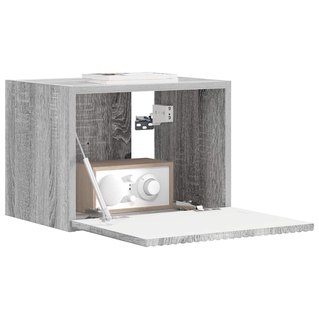 TV Wandkast Grijs Sonoma 39 x 31 x 29,5 cm Bewerkt hout is nu te koop bij PeponiXL, paradijselijk wonen!