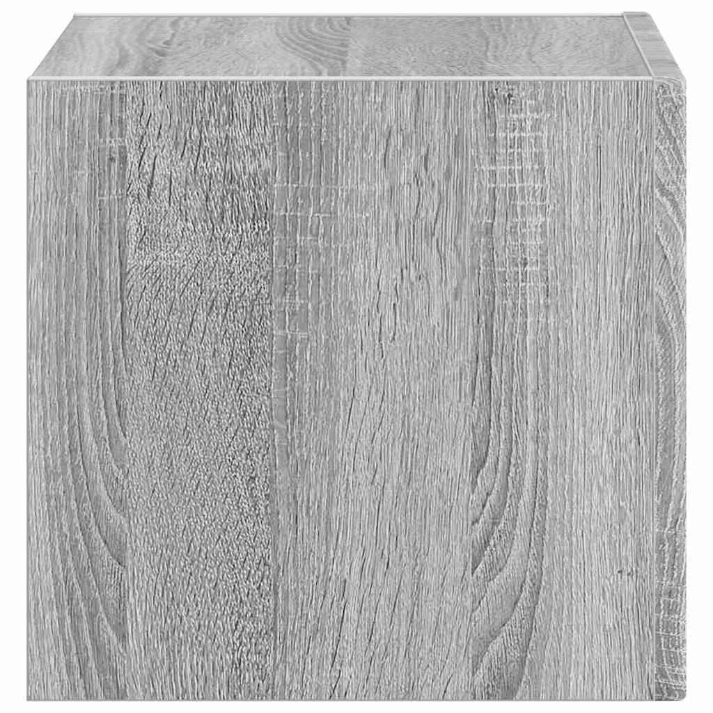 TV Wandkast Grijs Sonoma 39 x 31 x 29,5 cm Bewerkt hout is nu te koop bij PeponiXL, paradijselijk wonen!