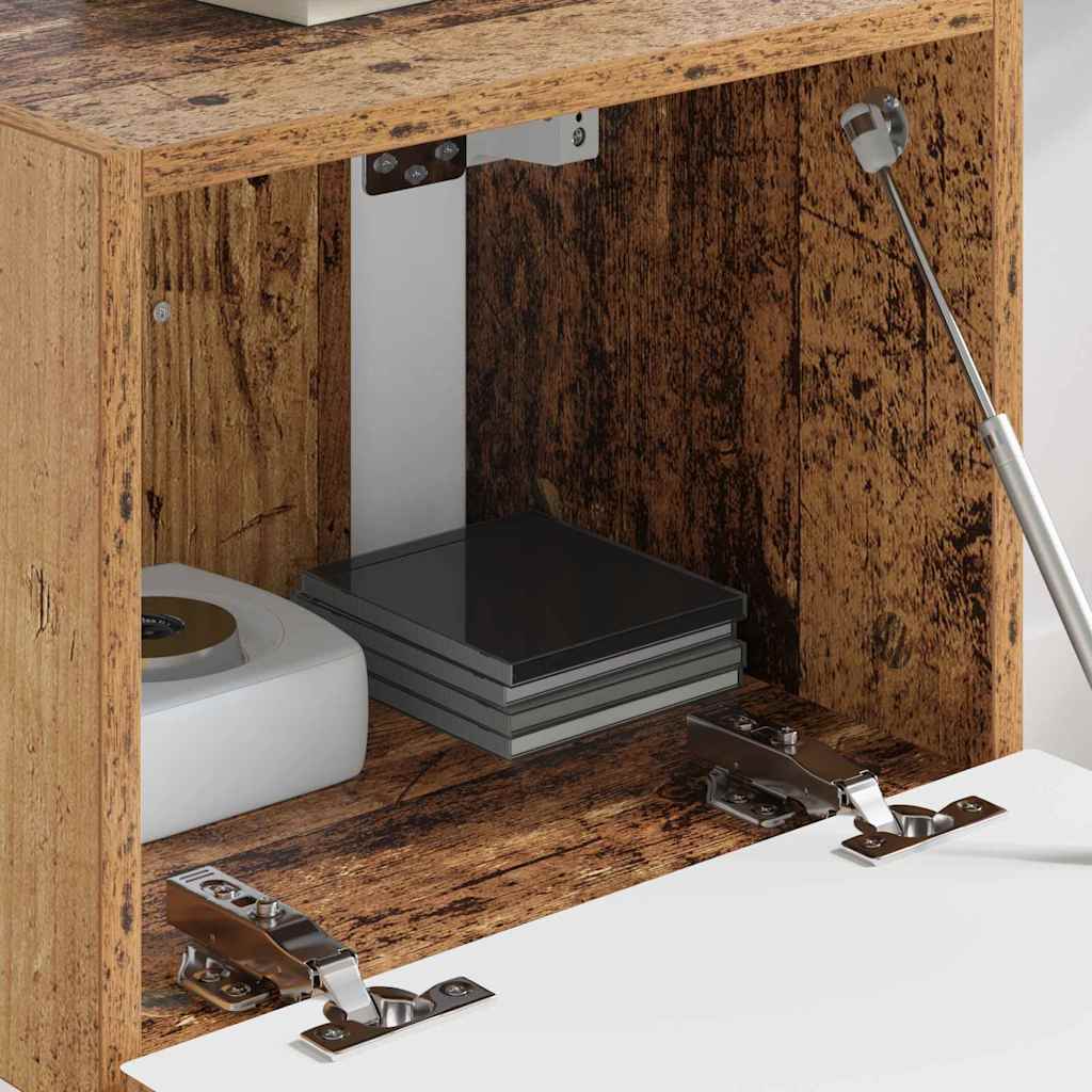 TV Wandkast Oud Hout 39 x 31 x 29,5 cm Bewerkt hout is nu te koop bij PeponiXL, paradijselijk wonen!