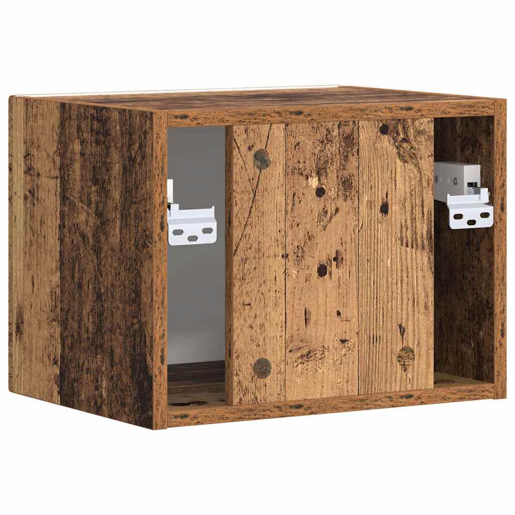 TV Wandkast Oud Hout 39 x 31 x 29,5 cm Bewerkt hout is nu te koop bij PeponiXL, paradijselijk wonen!