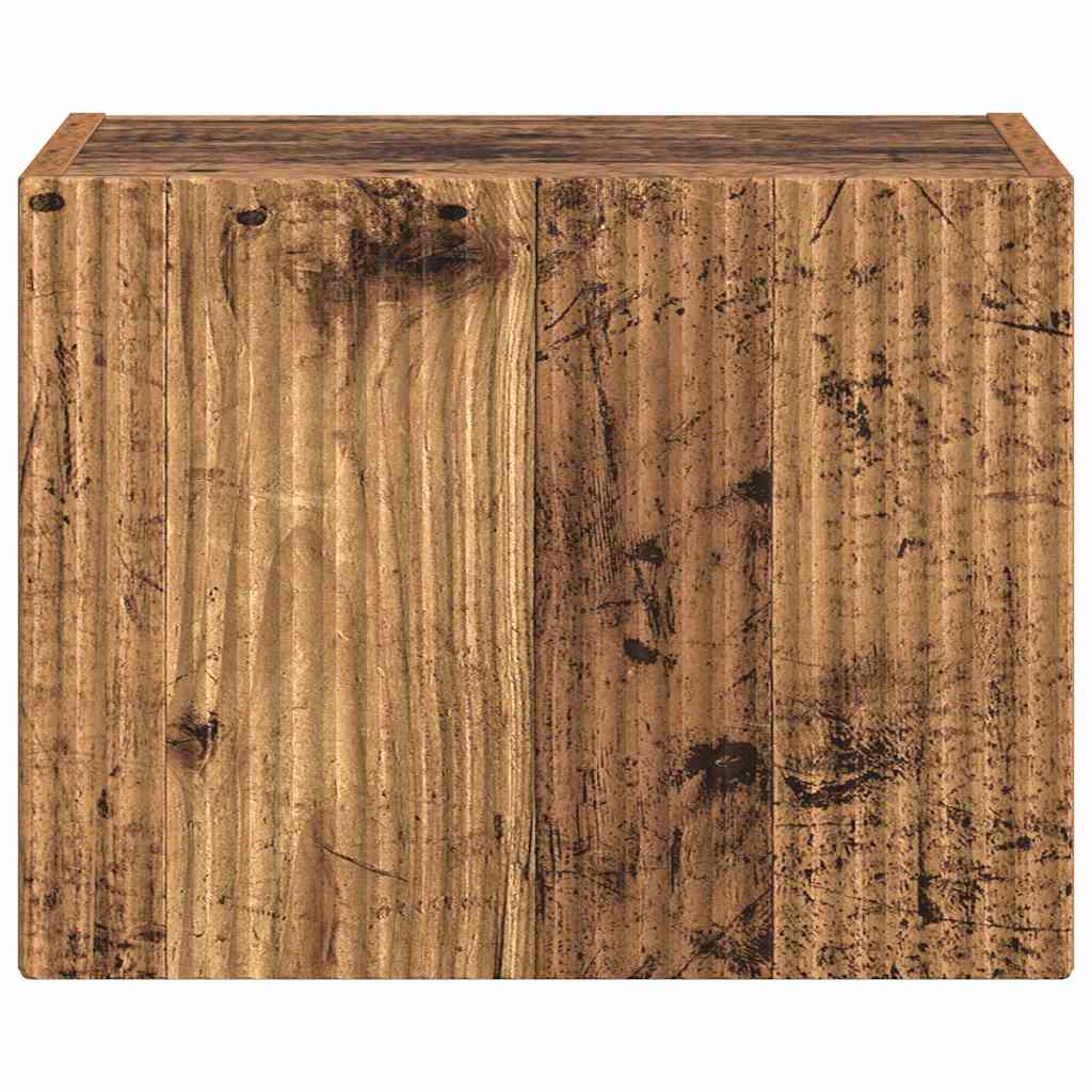 TV Wandkast Oud Hout 39 x 31 x 29,5 cm Bewerkt hout is nu te koop bij PeponiXL, paradijselijk wonen!