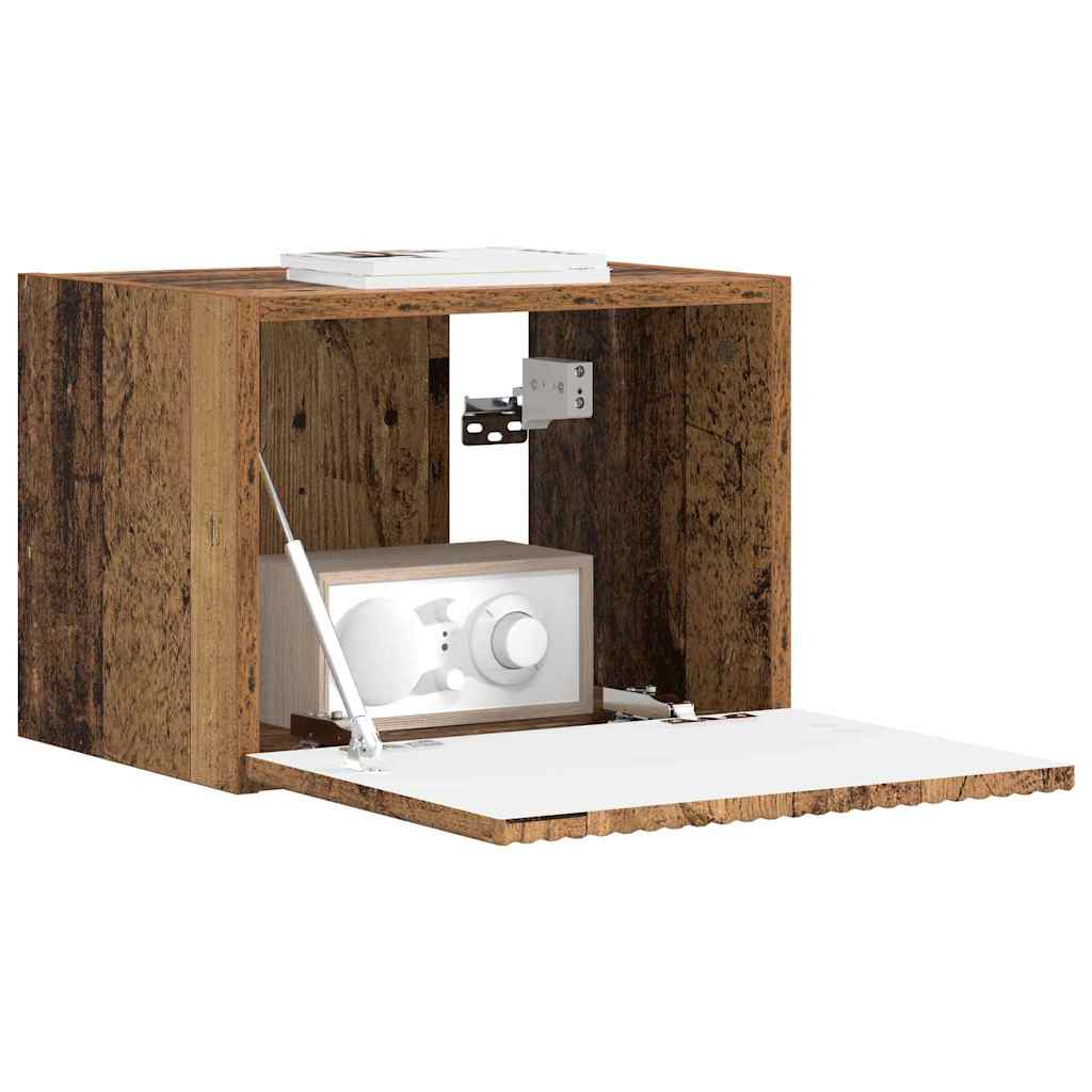 TV Wandkast Oud Hout 39 x 31 x 29,5 cm Bewerkt hout is nu te koop bij PeponiXL, paradijselijk wonen!