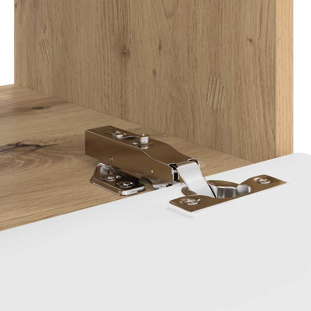 TV Wandkast Ambachtelijk eiken 39 x 31 x 29,5 cm Bewerkt hout is nu te koop bij PeponiXL, paradijselijk wonen!