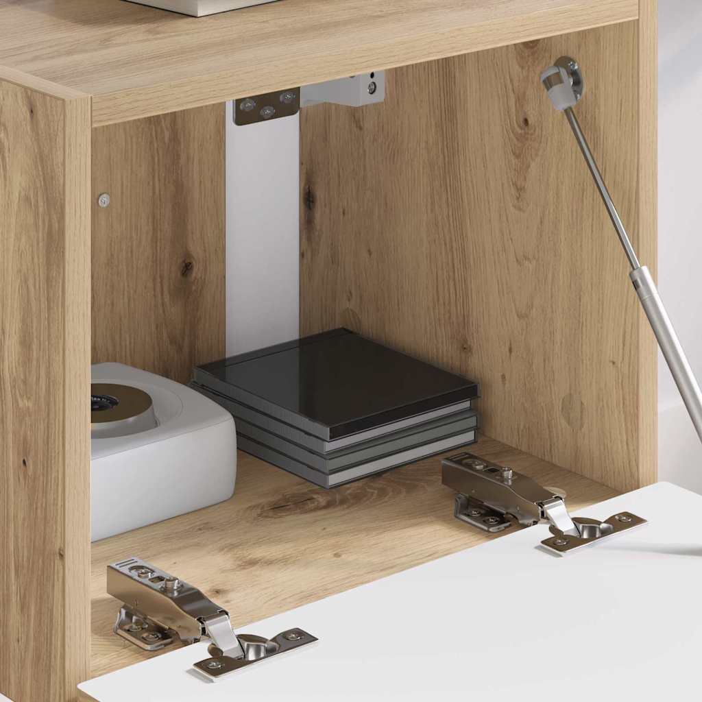 TV Wandkast Ambachtelijk eiken 39 x 31 x 29,5 cm Bewerkt hout is nu te koop bij PeponiXL, paradijselijk wonen!