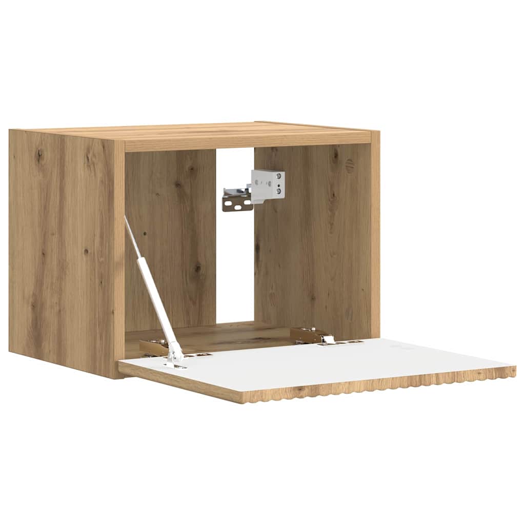 TV Wandkast Ambachtelijk eiken 39 x 31 x 29,5 cm Bewerkt hout is nu te koop bij PeponiXL, paradijselijk wonen!