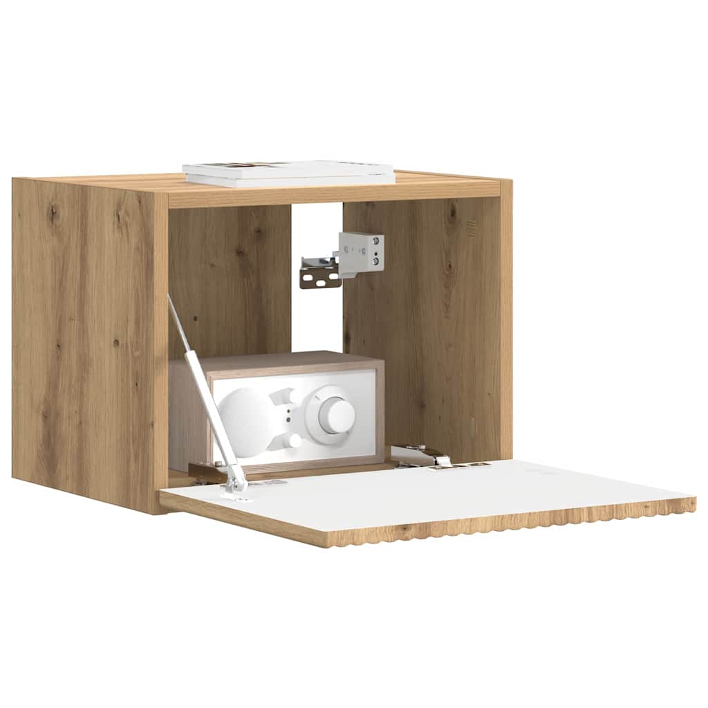 TV Wandkast Ambachtelijk eiken 39 x 31 x 29,5 cm Bewerkt hout is nu te koop bij PeponiXL, paradijselijk wonen!