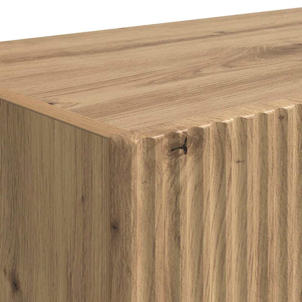 TV Wandkast 2 pcs Ambachtelijk eiken 60 x 31 x 29.5 cm is nu te koop bij PeponiXL, paradijselijk wonen!