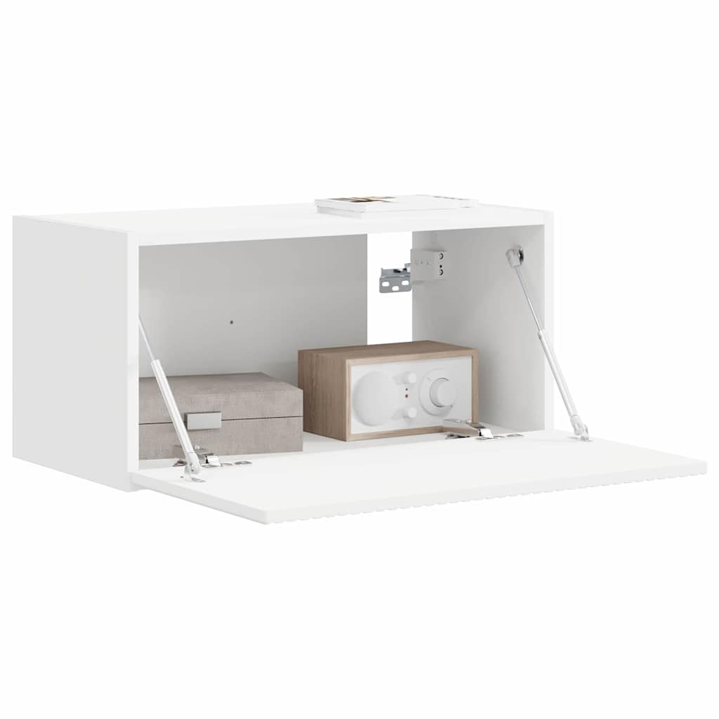TV Wandkast Wandgemonteerd Wit 60 x 31 x 29,5 cm Bewerkt hout is nu te koop bij PeponiXL, paradijselijk wonen!
