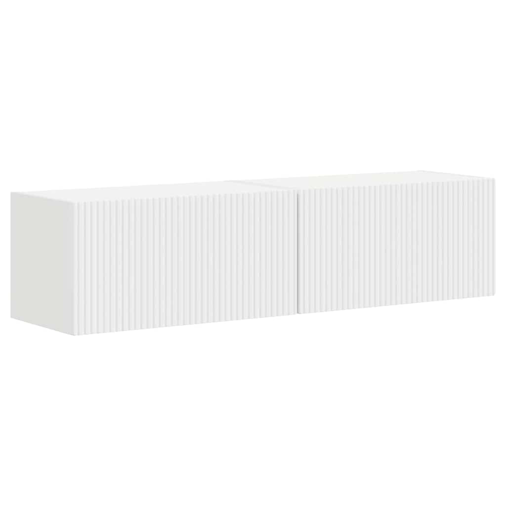 TV Wandkast 2 pcs Wit 60 x 31 x 29,5 cm Bewerkt hout is nu te koop bij PeponiXL, paradijselijk wonen!