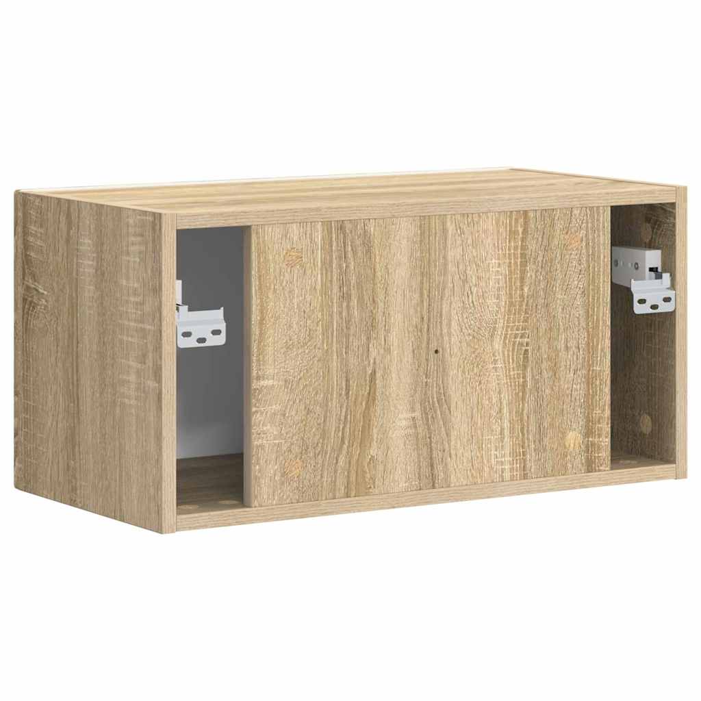 TV Wandkast Sonoma 60 x 31 x 29,5 cm Bewerkt hout is nu te koop bij PeponiXL, paradijselijk wonen!