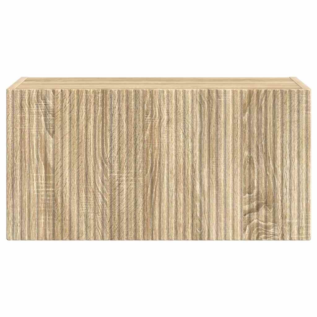 TV Wandkast Sonoma 60 x 31 x 29,5 cm Bewerkt hout is nu te koop bij PeponiXL, paradijselijk wonen!