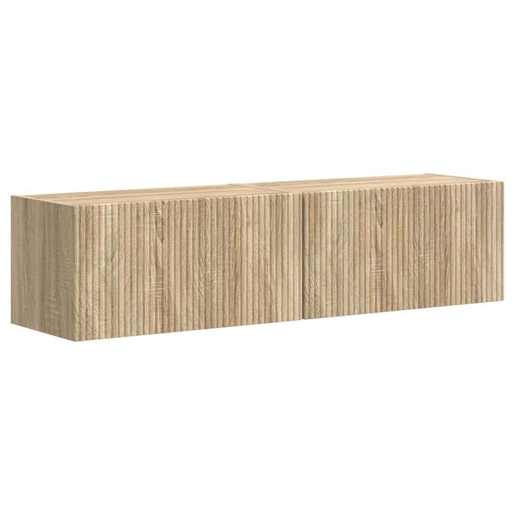 TV Wandkast 2 pcs Sonoma 60 x 31 x 29,5 cm Bewerkt hout is nu te koop bij PeponiXL, paradijselijk wonen!