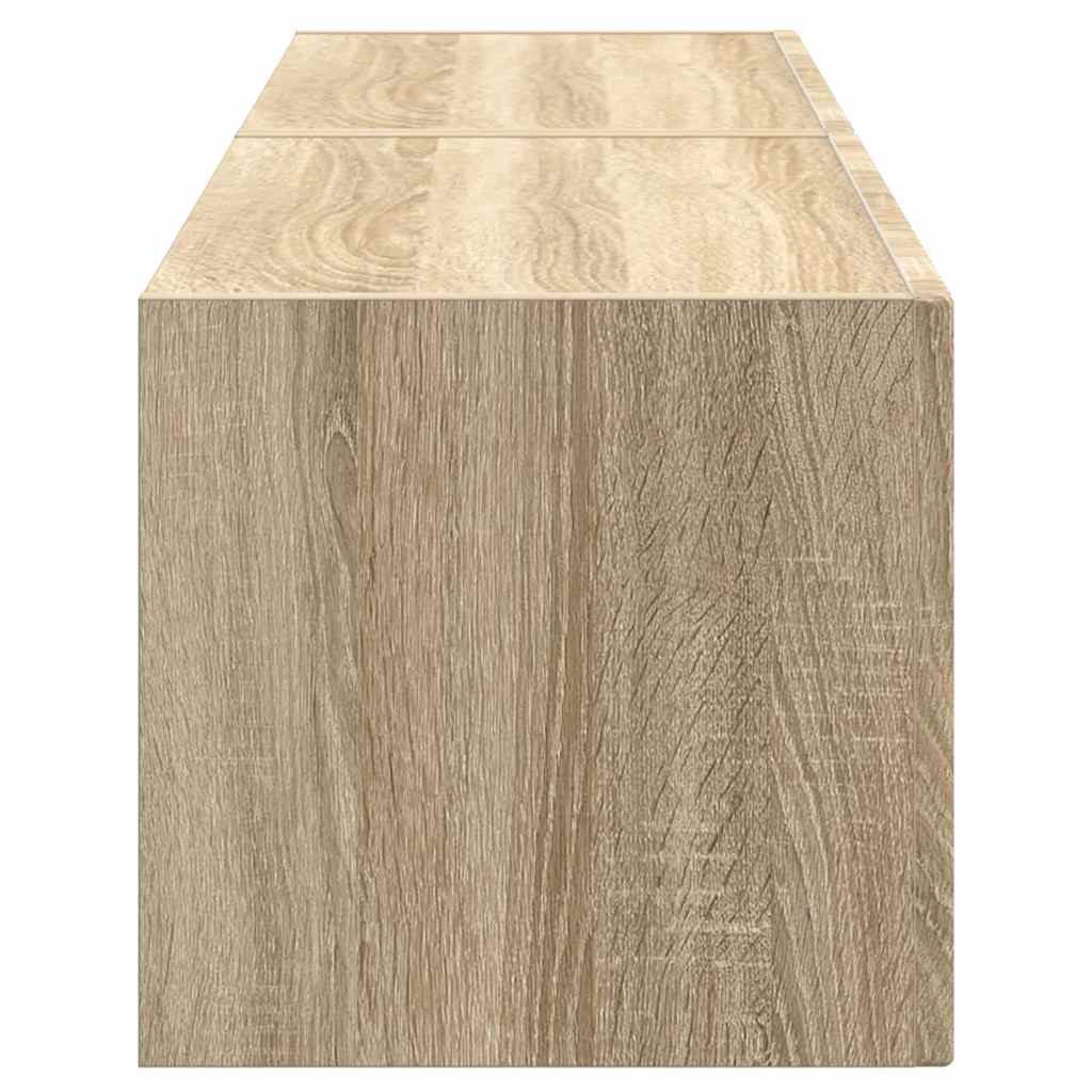 TV Wandkast 2 pcs Sonoma 60 x 31 x 29,5 cm Bewerkt hout is nu te koop bij PeponiXL, paradijselijk wonen!