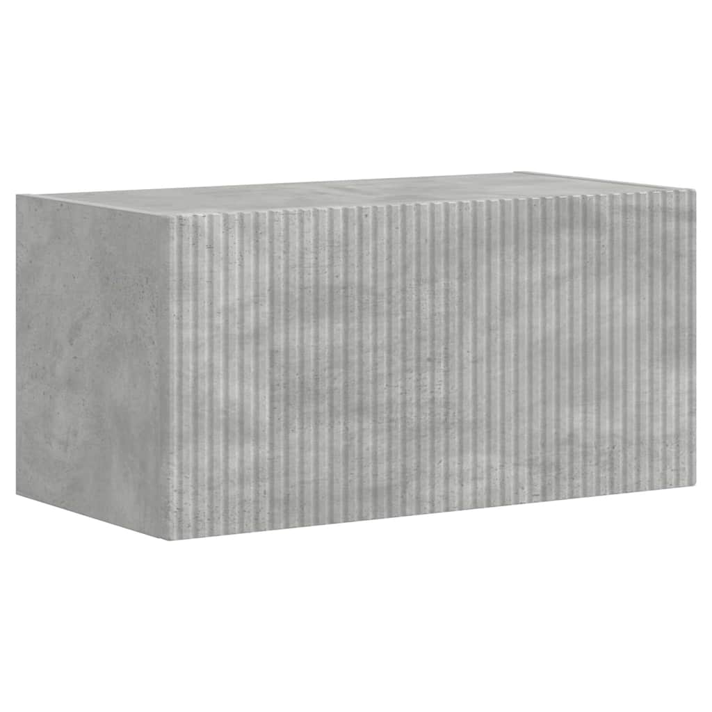 TV Wandkast Wandgemonteerd Beton 60 x 31 x 29,5 cm Bewerkt hout is nu te koop bij PeponiXL, paradijselijk wonen!