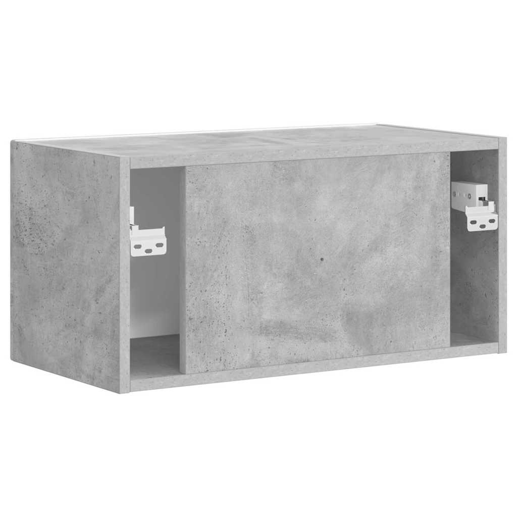 TV Wandkast Wandgemonteerd Beton 60 x 31 x 29,5 cm Bewerkt hout is nu te koop bij PeponiXL, paradijselijk wonen!