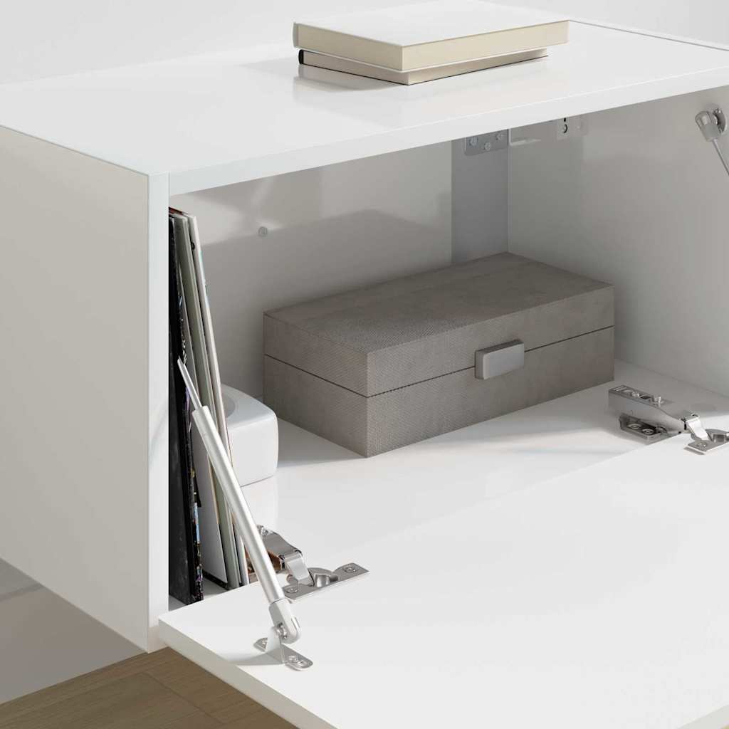 TV Wandkast Glanzend Wit 60 x 31 x 29,5 cm Bewerkt hout is nu te koop bij PeponiXL, paradijselijk wonen!
