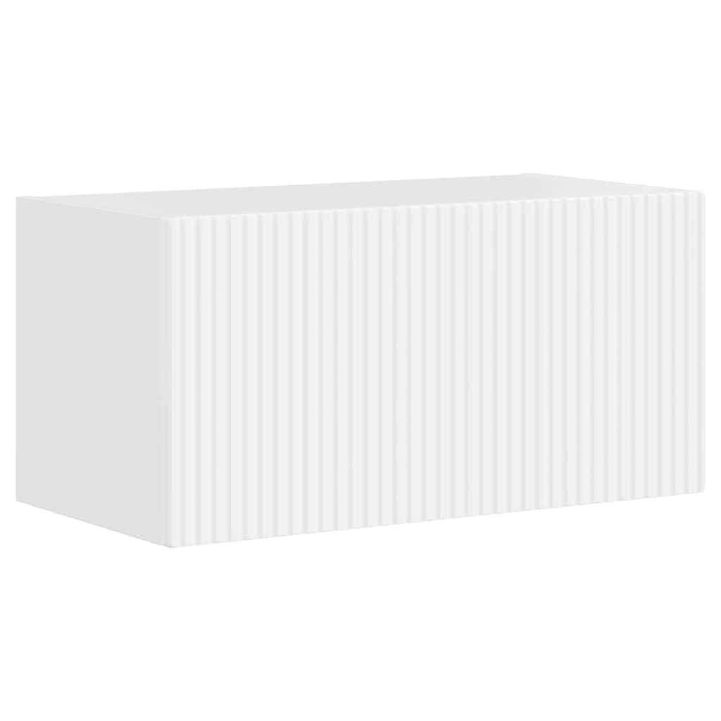 TV Wandkast Glanzend Wit 60 x 31 x 29,5 cm Bewerkt hout is nu te koop bij PeponiXL, paradijselijk wonen!