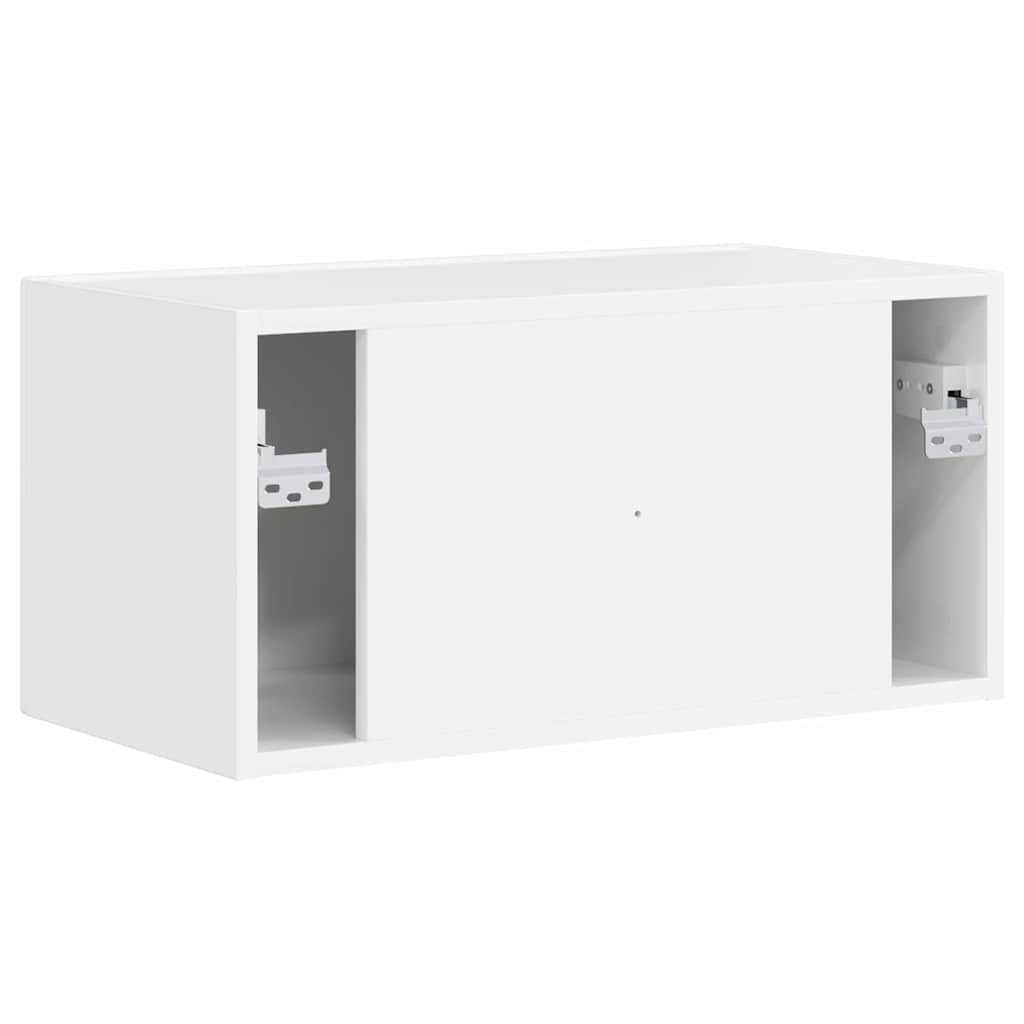 TV Wandkast Glanzend Wit 60 x 31 x 29,5 cm Bewerkt hout is nu te koop bij PeponiXL, paradijselijk wonen!